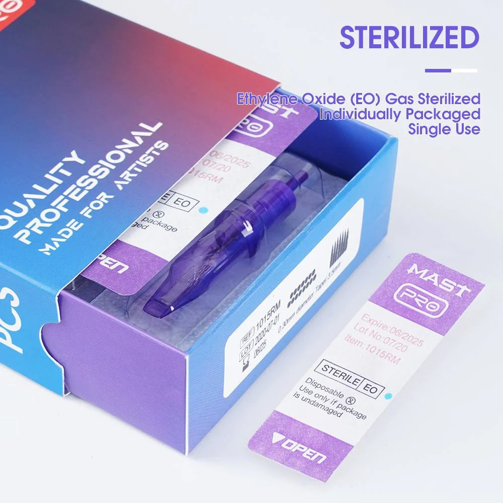 1205RL Mast PRO Tattoo Cartridge Needle 0.35mm – Box of 20
