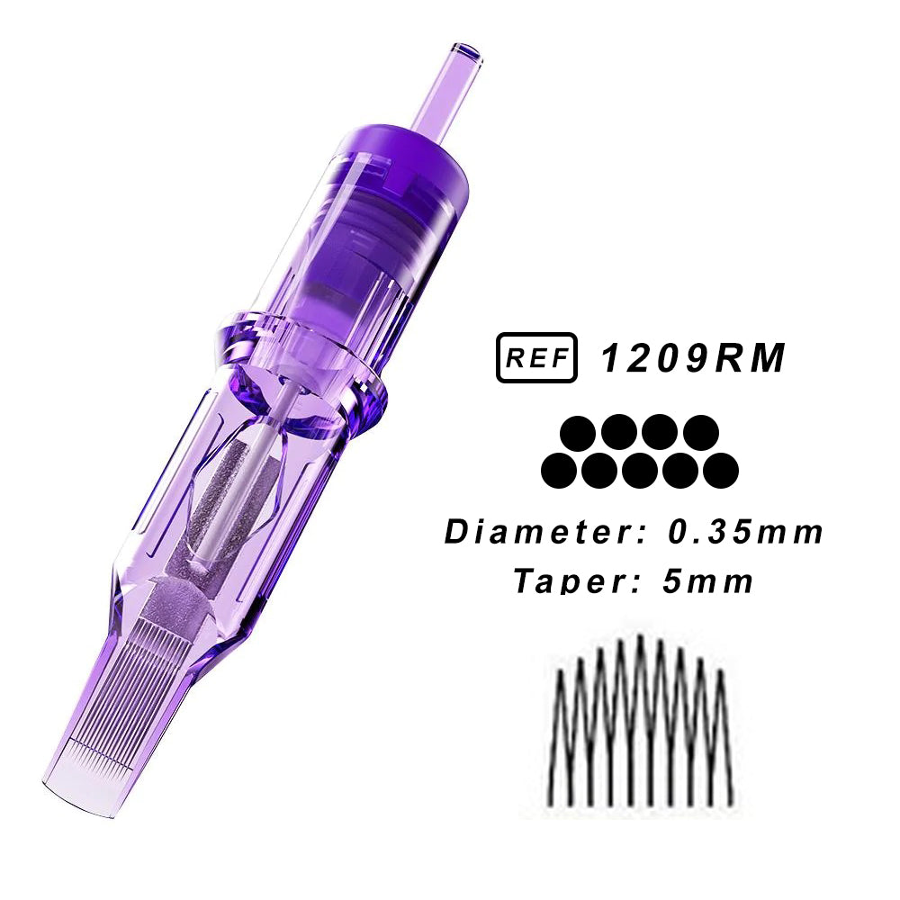 1209RM Mast PRO Tattoo Cartridge Needle 0.35mm – Box of 20