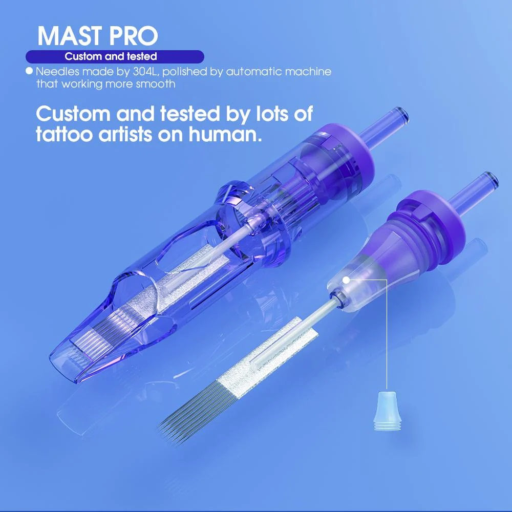 1207RL Mast PRO Tattoo Cartridge Needle 0.35mm – Box of 20